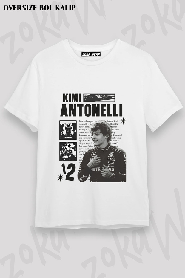 Formula 1 Andrea Kimi Antonelli V2 Printed T-Shirt