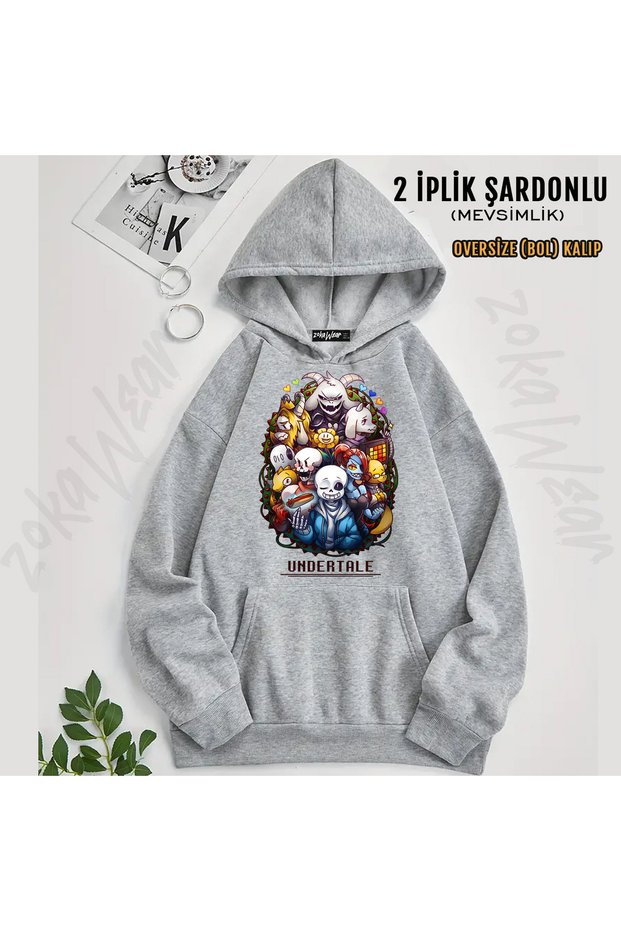 Undertale Sans V23 Printed Hooded Sweatshirt