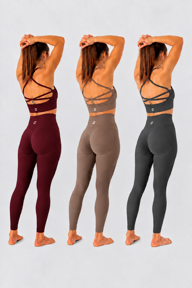 3-Pack Briza Seamless Scrunch High Waist Sports Leggings