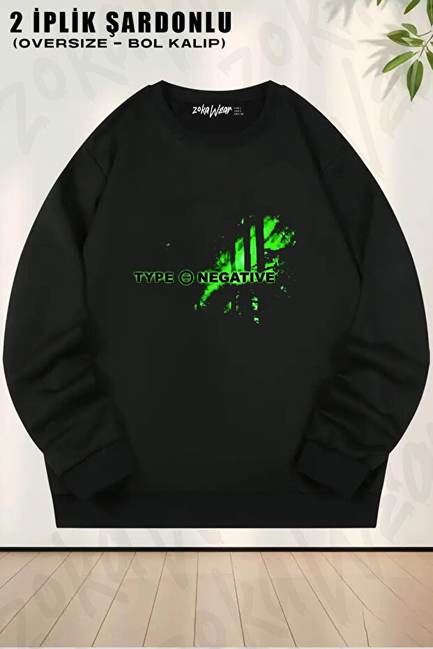 Type O Negative Dk369 Printed Crew Neck Sweatshirt