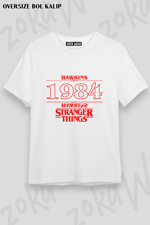 Stranger Things 1984 Hawkins Printed T-Shirt