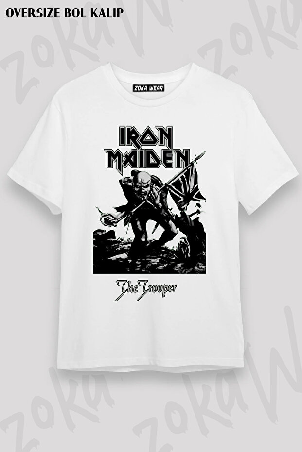 Iron Maiden the Trooper Rock Metal Printed T-Shirt