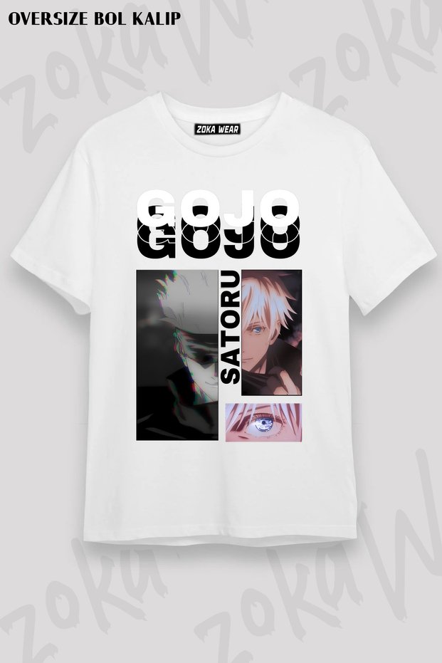 Jujutsu Kaisen Gojo Satoru V8 Printed T-Shirt