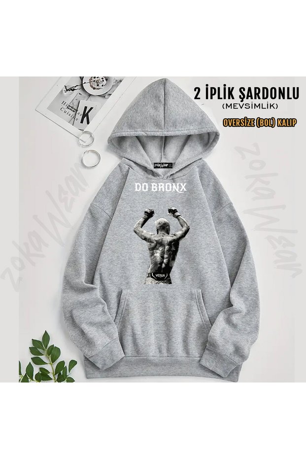 Charles Oliveira Printed Hooded Sweatshirt