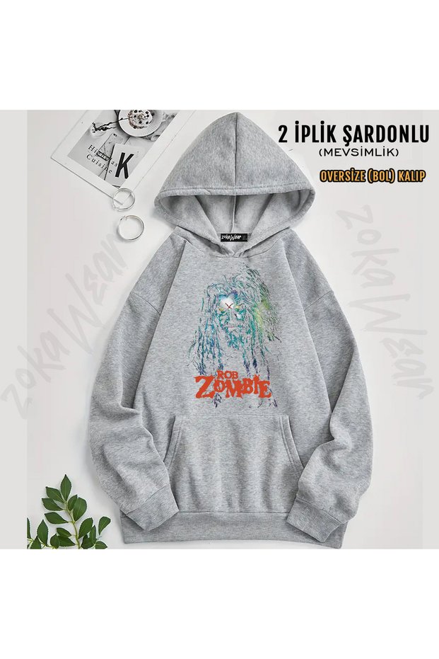 Hellbilly Deluxe Rob Zombie Printed Hooded Sweatshirt