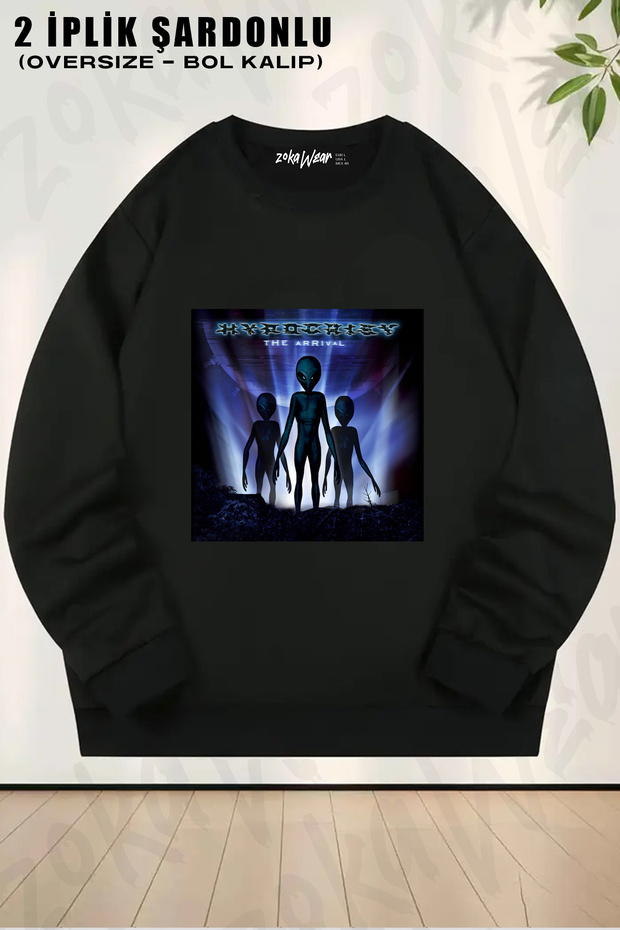 Arrival Metal Hypocrisy Printed Crew Neck Sweatshirt