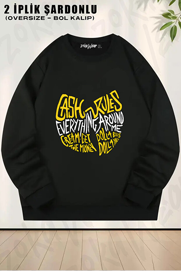 Wu Tang Clan V15 Printed Crew Neck Sweatshirt