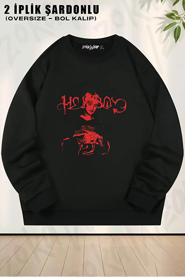 Lil Peep Hellboy Custom Printed Crew Neck Sweatshirt