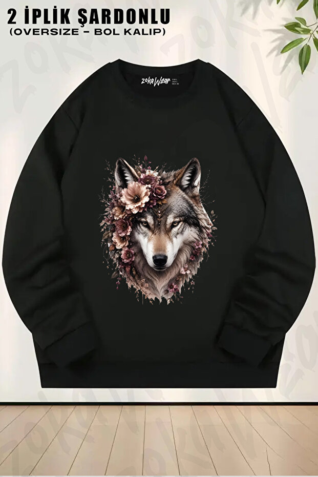 Tunalya Guclu Bozkurt Special Printed Crew Neck Sweatshirt