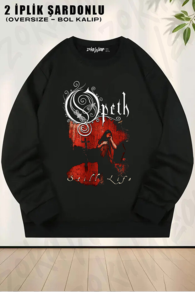 Still Life Opeth Metal Music Printed Crew Neck Sweatshirt