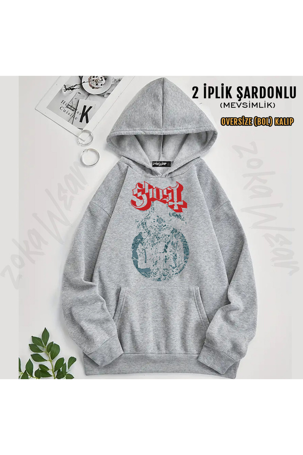 Ghost Bc Pastor Church Ghost Printed Hooded Sweatshirt