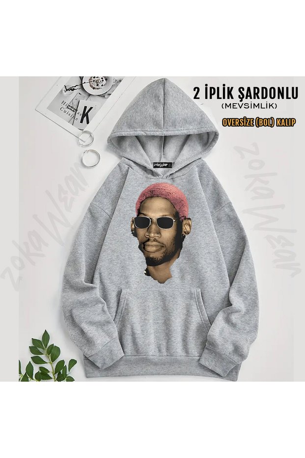 Feel Like Rodman Dennis Printed Hooded Sweatshirt