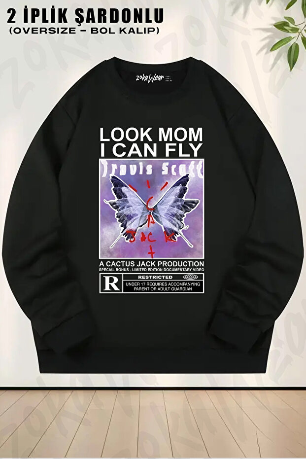 Travis Scott Cactus Jack Printed Crew Neck Sweatshirt