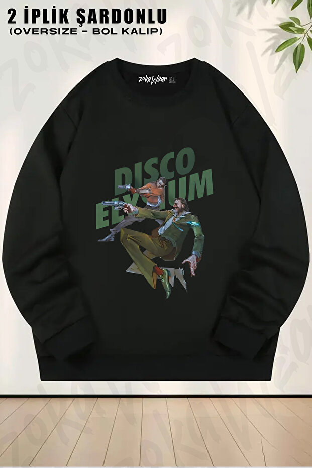 Final Cut Game Disco Elysium Printed Crew Neck Sweatshirt