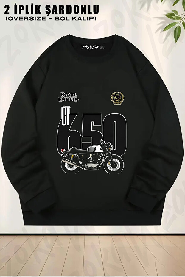 Royal Enfield Gt 650 Printed Crew Neck Sweatshirt