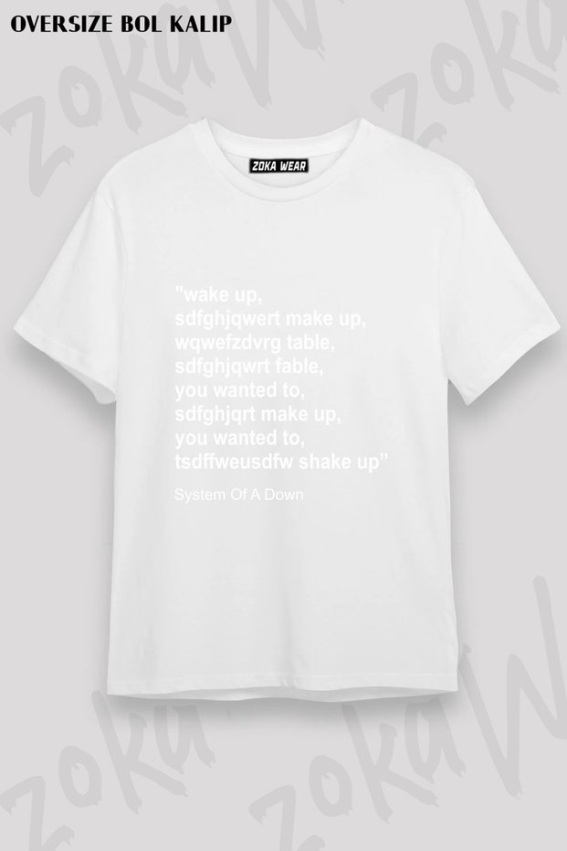 System of a down Parody of Chop Suey Lyrics Rock Metal Music Printed T-Shirt