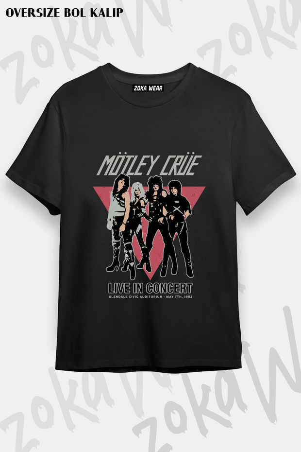 Band V2 Motley Crue Printed T-Shirt
