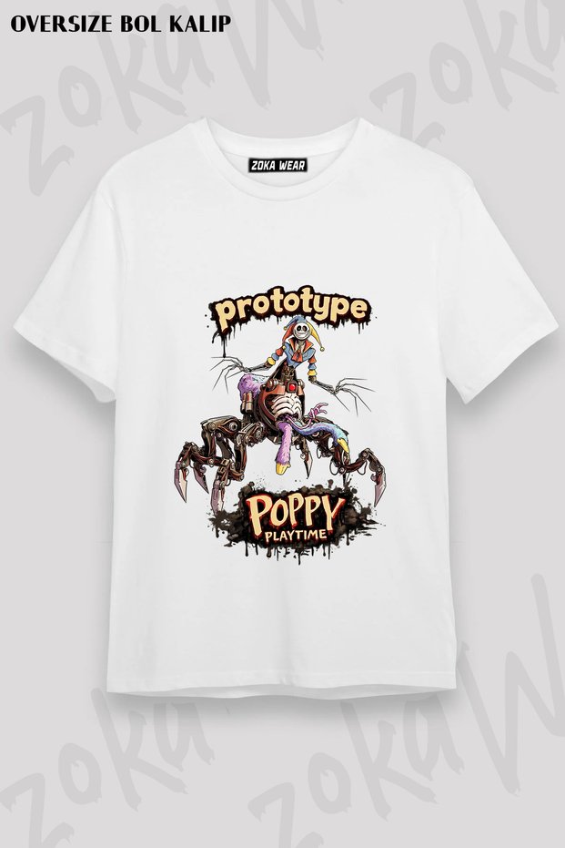 Poppy Playtime Prototype Baskılı Tişört