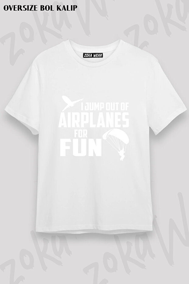 My Horses to Have Fun with Planes Printed T-Shirt