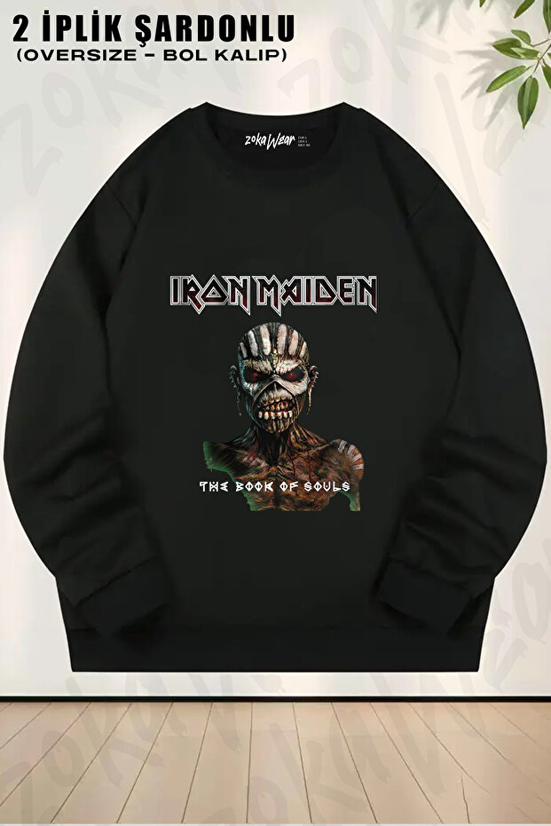 Souls Iron Maiden Printed Crew Neck Sweatshirt
