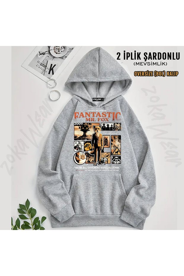 Fantastic Mr Fox Printed Hooded Sweatshirt