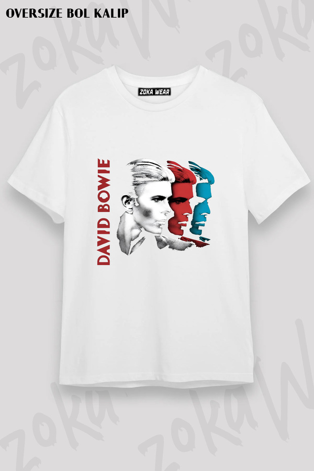 Colorful David Bowie Printed T-Shirt