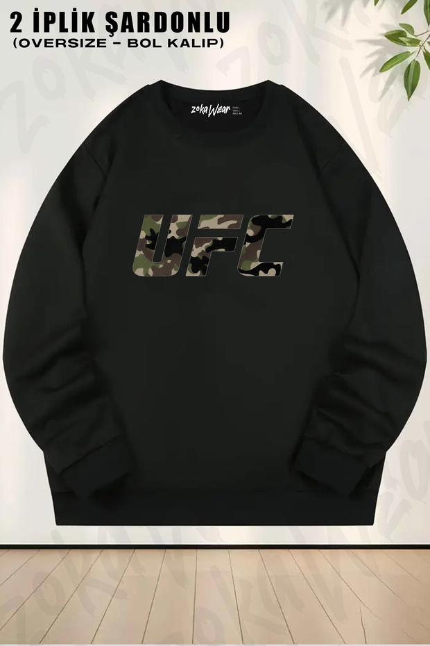 Ufc Ultimate Fighting Championship Printed Crew Neck Sweatshirt