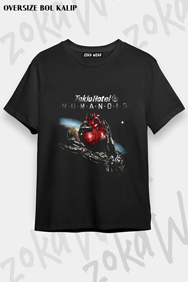 Tokio Hotel Humanoid Rock Metal Group Printed T-Shirt