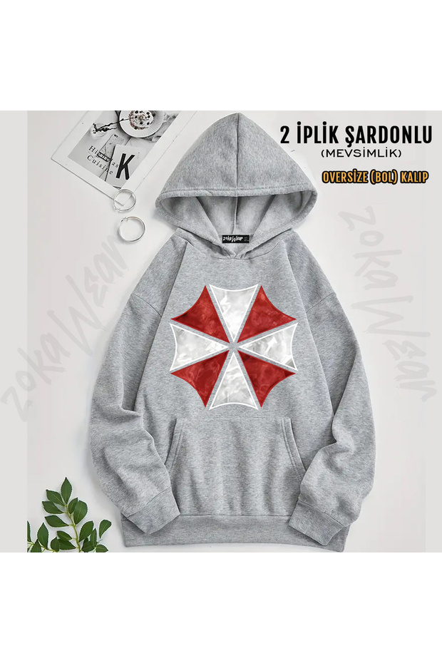 Resident Evil - Umbrella Printed Hooded Sweatshirt