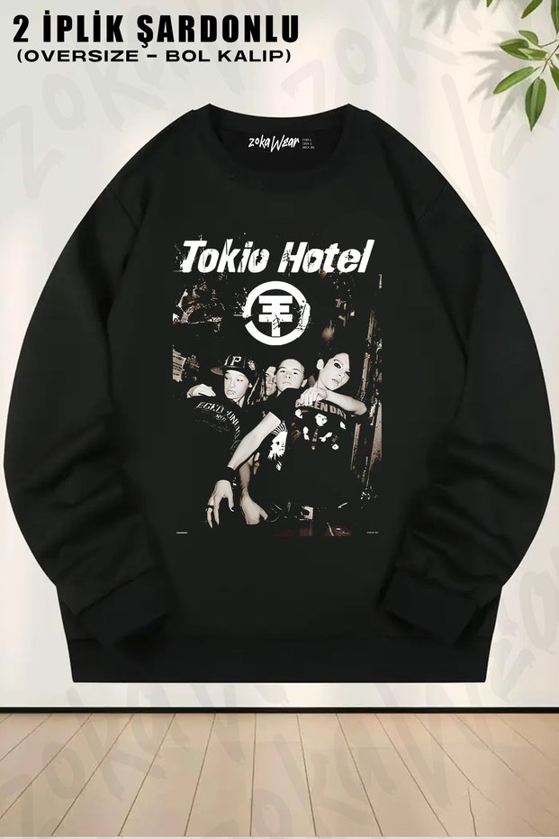 Tokio Hotel Poster Dk4 Printed Crew Neck Sweatshirt