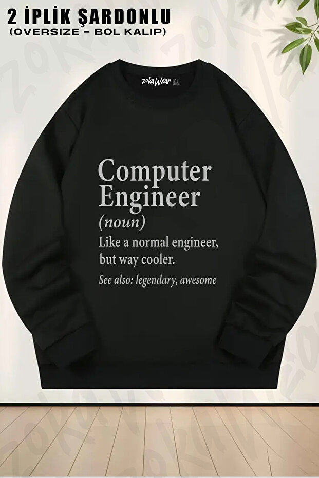 Computer Engineer Gift Computer Engineer Printed Crew Neck Sweatshirt