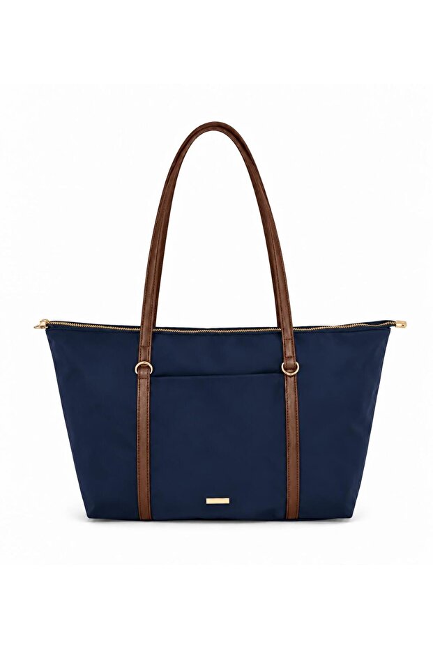 Women's Navy Blue Handle Bag