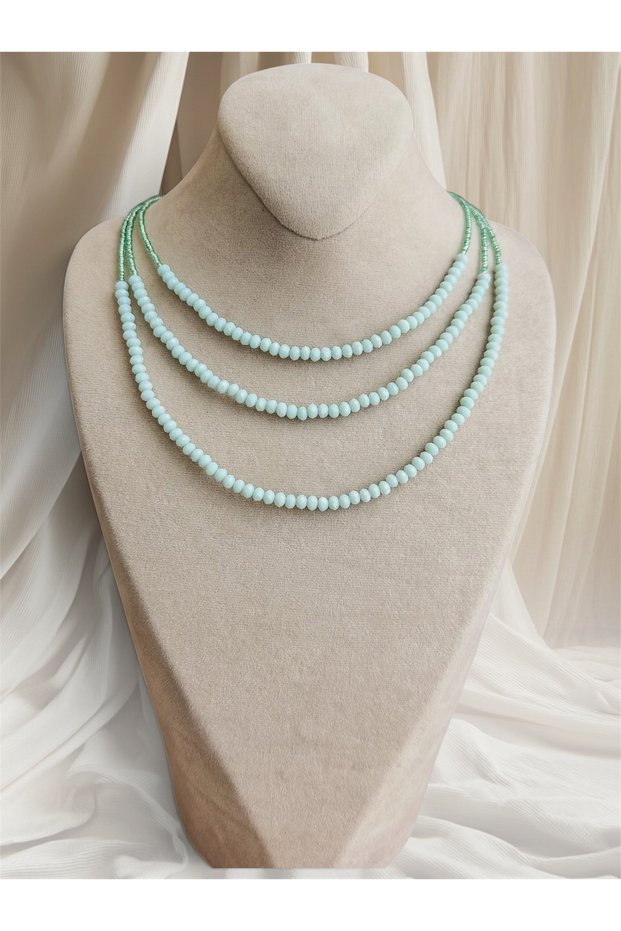 Vintage 90's Row Bead Necklace