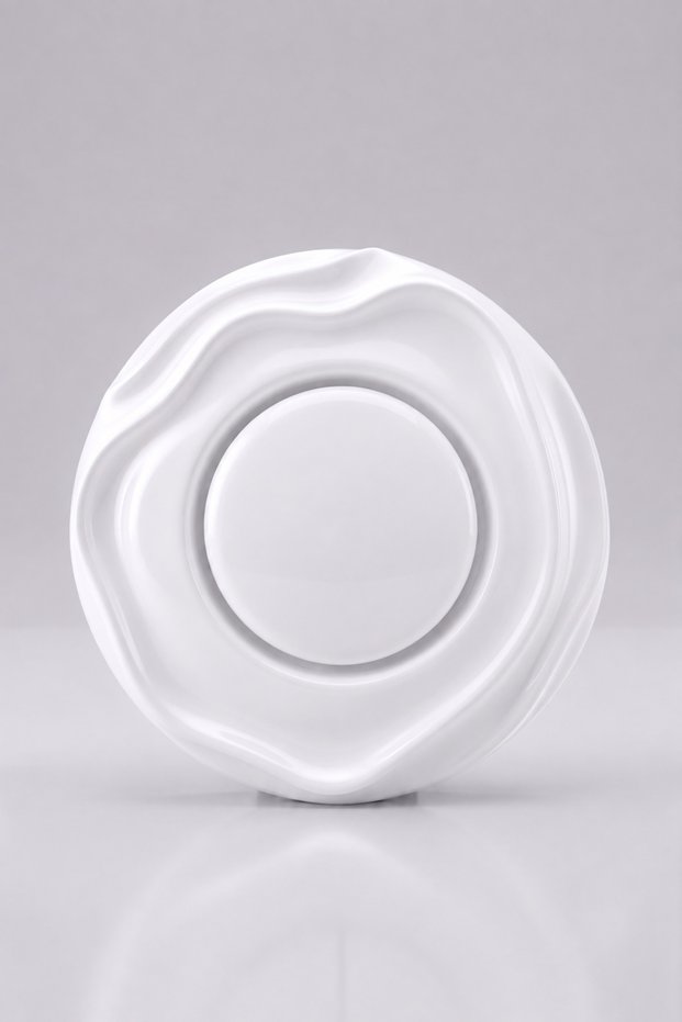 Special Design Wavy Series White Decorative Single Switch a Quality Plastic (Mechanism Included)