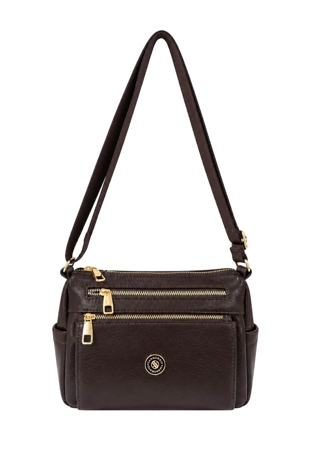 3 Compartment Women's Cross Shoulder Bag