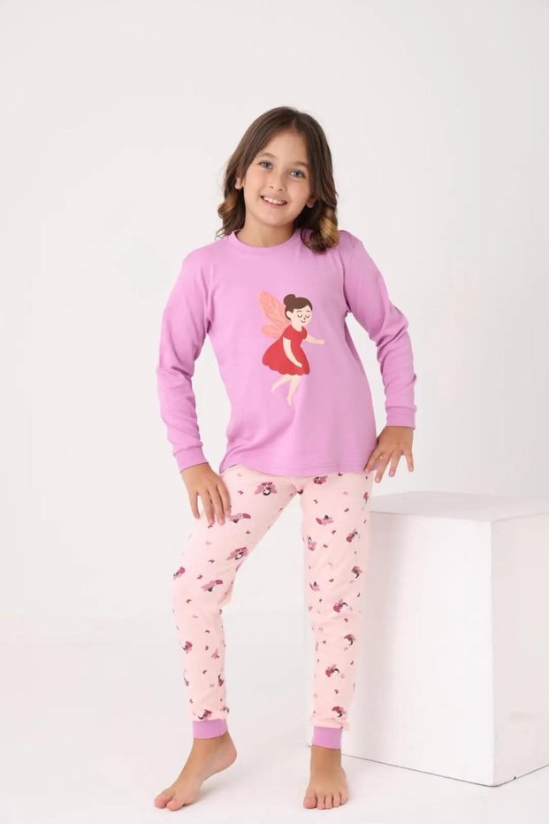 BALLERINA PRINTED GIRL'S PAJAMAS SET