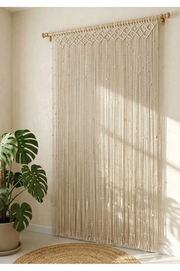 Macrame curtain