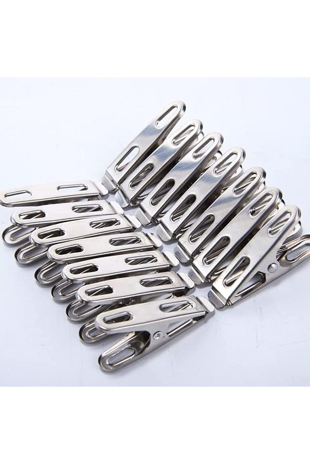 Bifrost™ Steel Clothes Pegs 20Pcs, Laundry Hanging Pins used for drying Clothes, Cloth clips easy to use, Hanger Clips to hold clothes on Drying line.