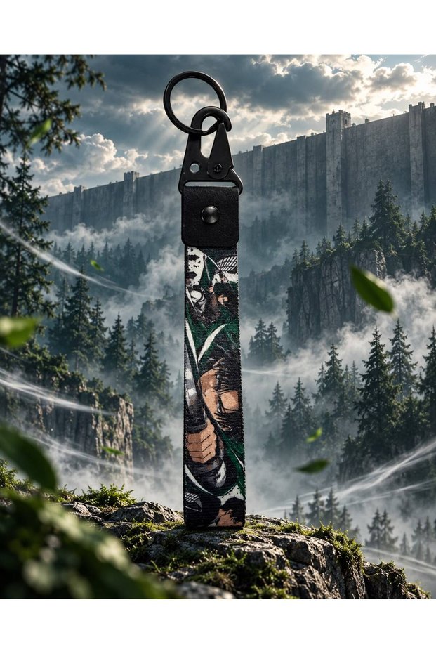 Levi̇ Ackerman Designed Anime Series New Design, Double-Sided Print (19 cm) Cloth Motor, Car, Bag Keychain (Your Favorite Character Is Always with You)