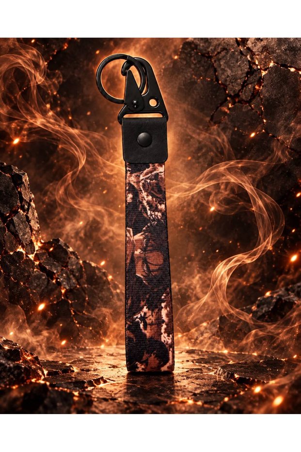 Eren Yeager Designed Anime Series New Design, Double-Sided Print (19 cm) Cloth Motorcycle, Car, Bag Keychain (Your Favorite Character Is Always with You)