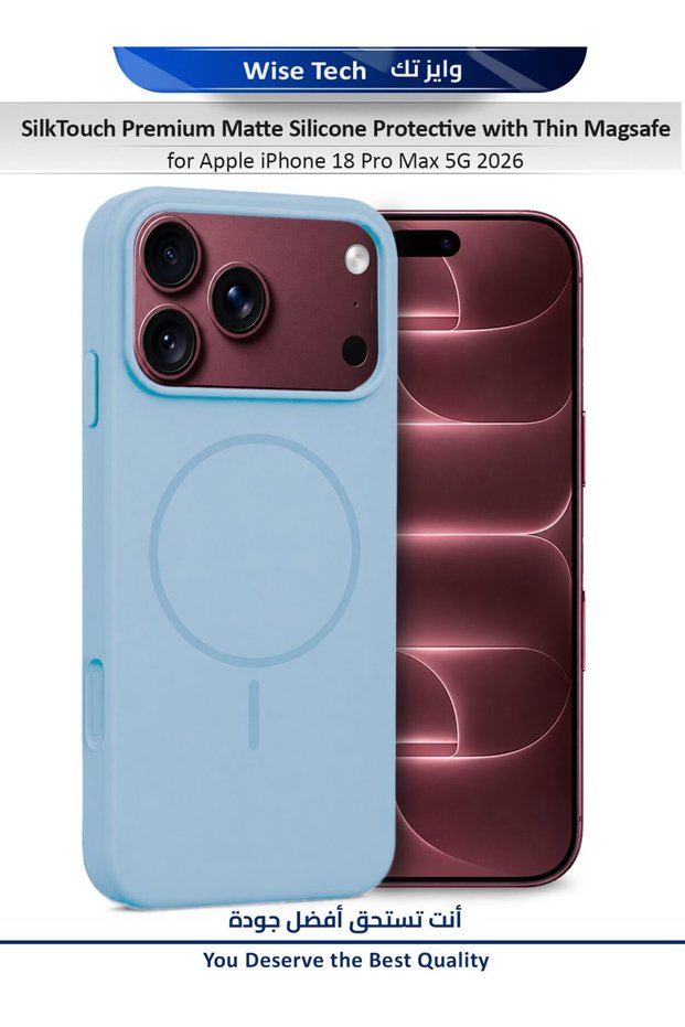 Apple iPhone 18 Pro Max 5G 2026 SilkTouch Premium Matte Silicone Protective with Thin Magsafe Case Cover