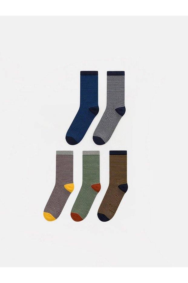 Mixed Pack of 5 Boys' Socks (W6)