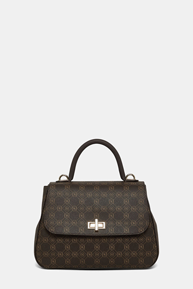 KAHVE MONOGRAM ÇANTA