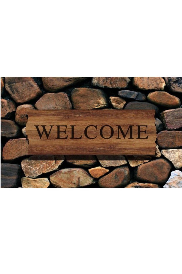 Exterior Door Mat Digital Printing Non-Slip Base Washable