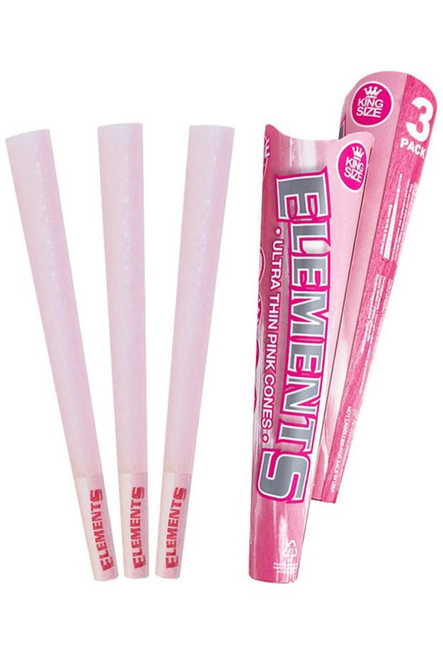 Elements Cones Ροζ - King Size 3 τεμάχια.