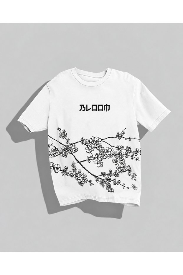 Sakura Haruno Naruto Oversized T-Shirt - Floral Pattern Unisex Anime T-Shirt
