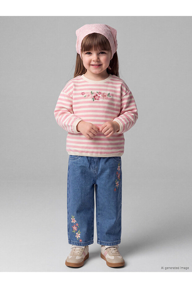 Esvab • Modern & Distinctive Floral Embroidered Baby Girl Set