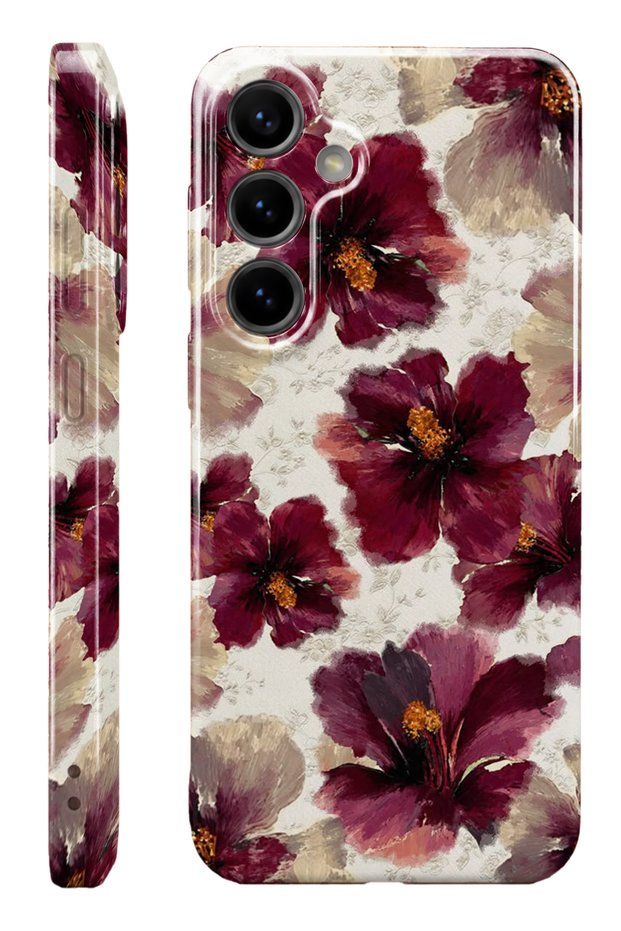 Samsung s25 fe faded bloom protect slim glossy full cover printing phone case with camera protection