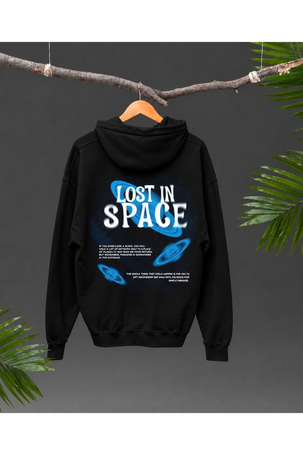 Lost in Space Oversize Hoodie – Space-Themed Unisex Anime Sweatshirt