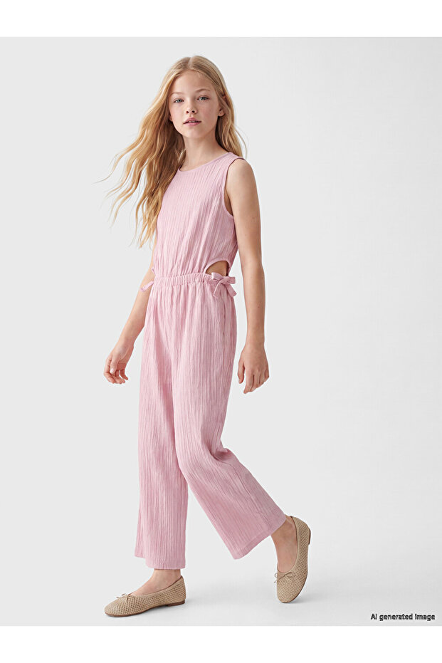 Esvab • Modern & Distinctive Zero Roba Collar Girls' Jumpsuit